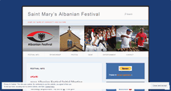 Desktop Screenshot of albanianfestival.org