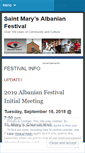 Mobile Screenshot of albanianfestival.org