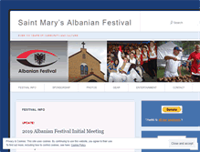 Tablet Screenshot of albanianfestival.org